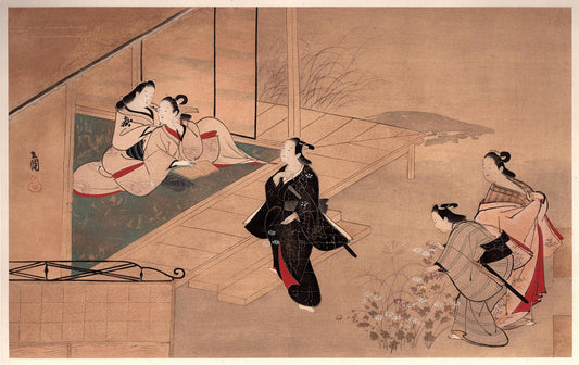 Japanese antique Ukiyoe, woodcut print, 1906, Japanese antique woodblock print, Hinaya Ryuho, from Ukiyoe-ha-gashu.