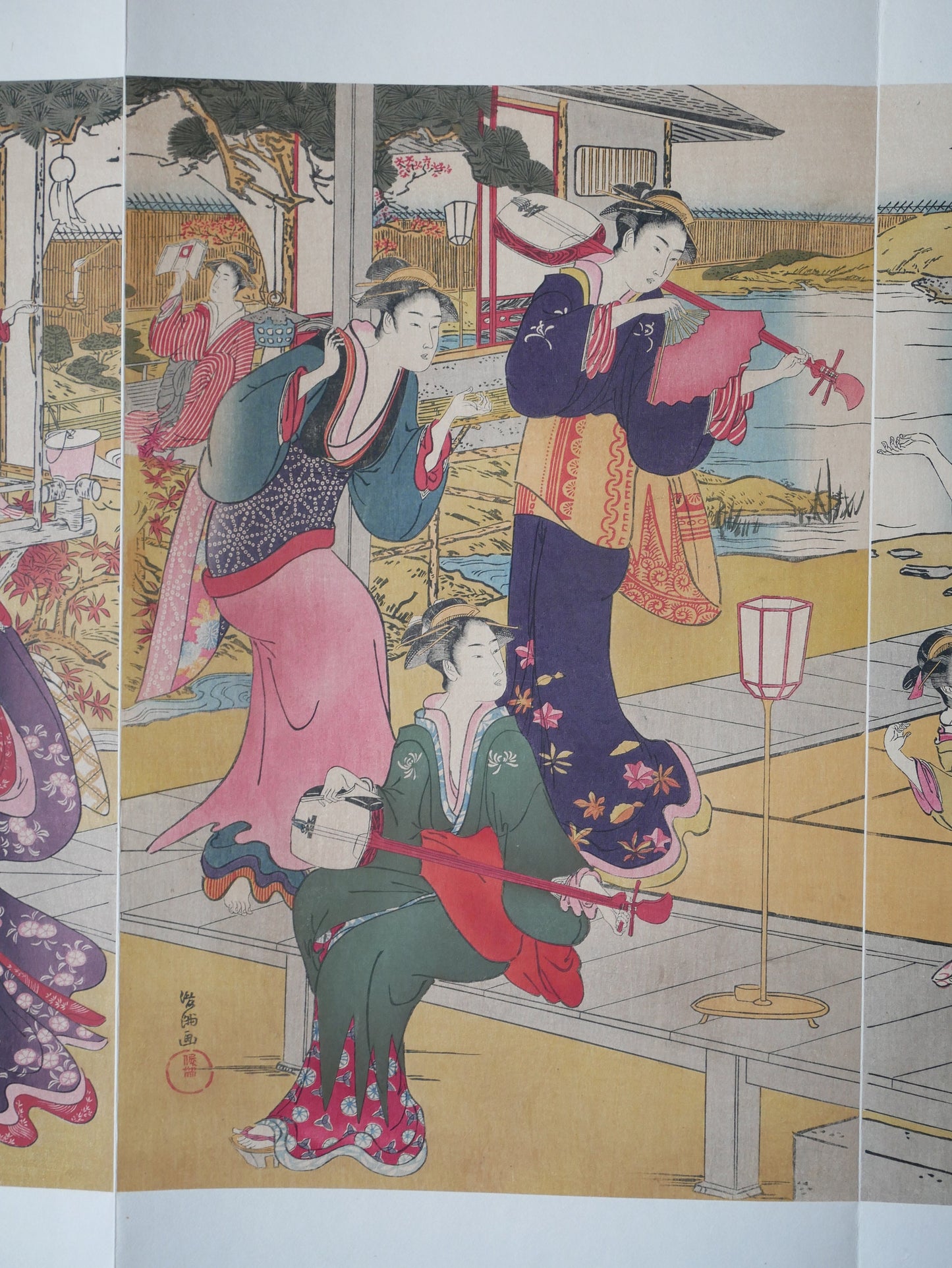 Ukiyoe-ha-gashu, 1906, Japanese antique woodblock print, Kubota Shunman, "大星由良之助友興図"