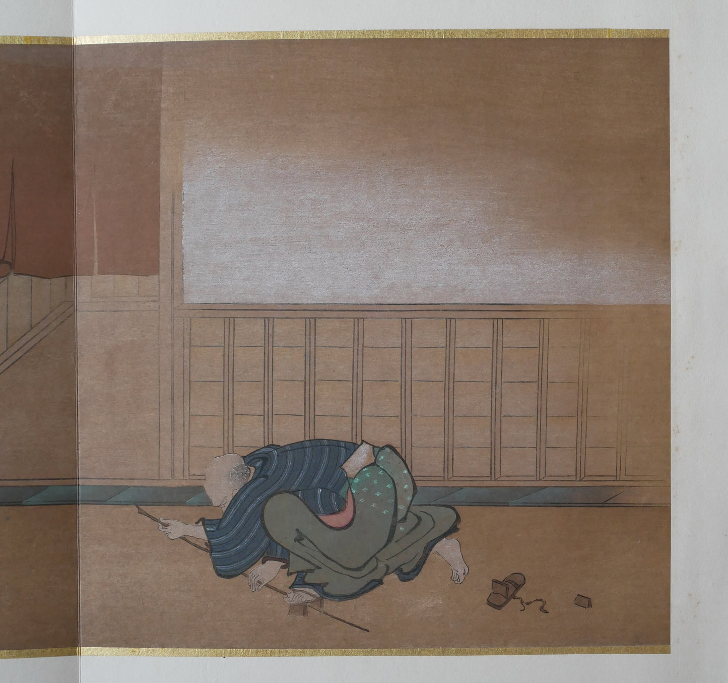 Japanese antique Ukiyoe, woodcut print, 1906, Japanese antique woodblock print, Miyagawa Choshun, from Ukiyoe-ha-gashu.