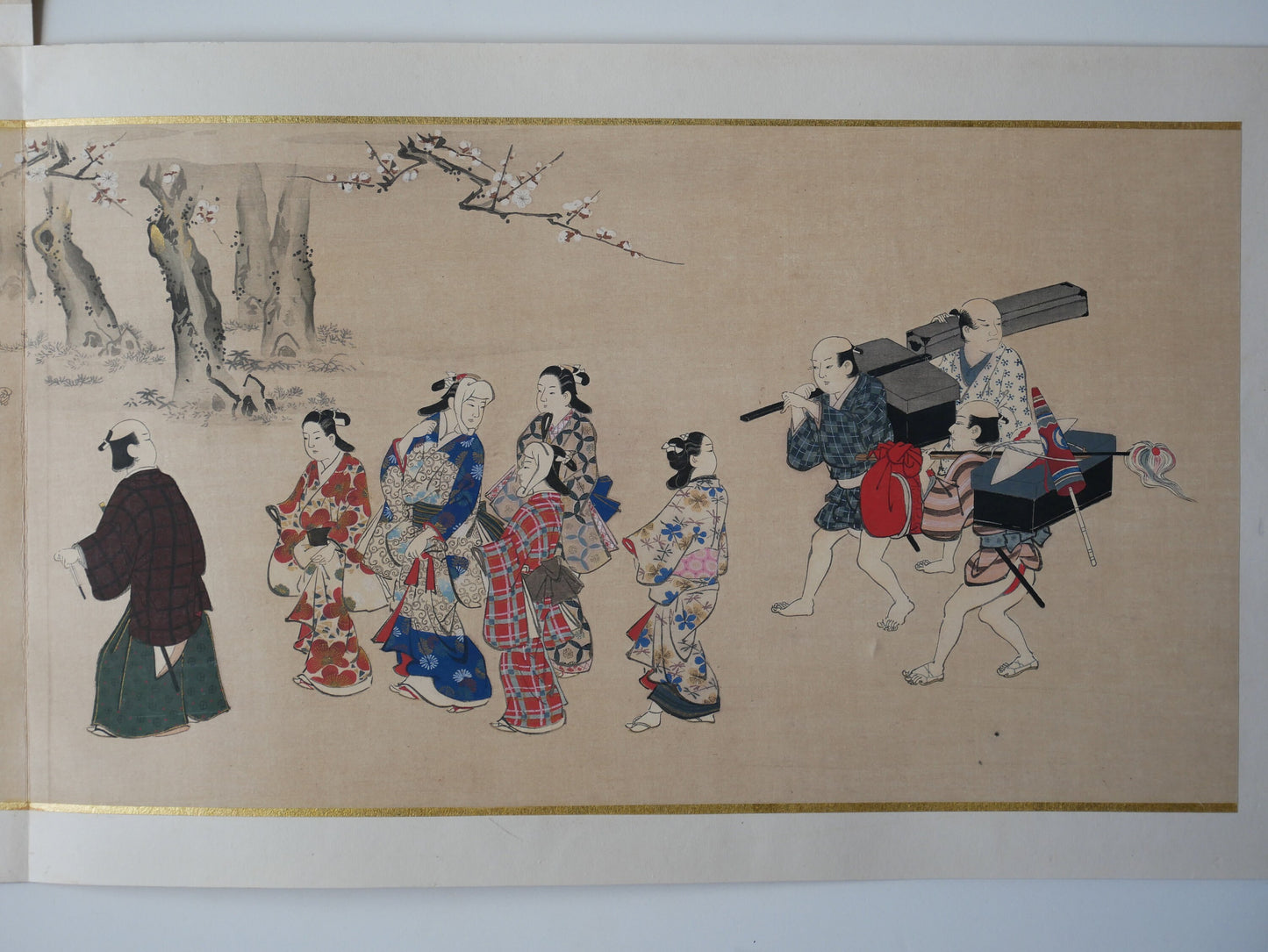 Japanese antique Ukiyoe, woodcut print, 1906, Japanese antique woodblock print, Miyagawa Choshun, from Ukiyoe-ha-gashu.