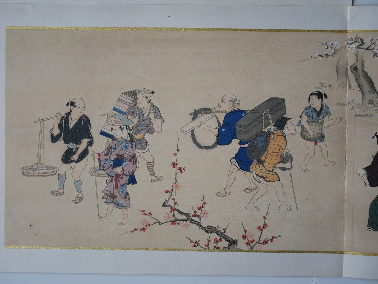 Japanese antique Ukiyoe, woodcut print, 1906, Japanese antique woodblock print, Miyagawa Choshun, from Ukiyoe-ha-gashu.