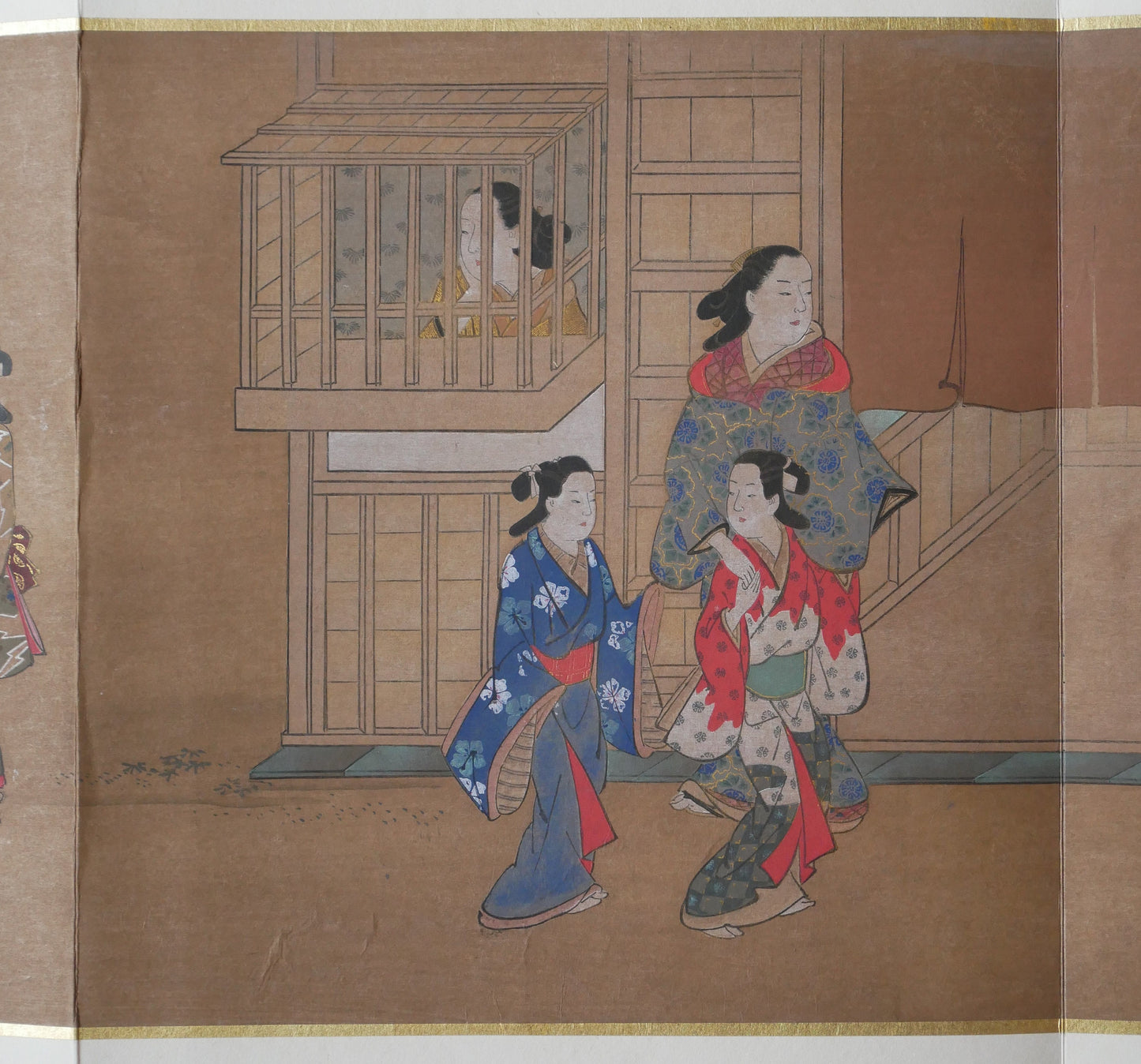 Japanese antique Ukiyoe, woodcut print, 1906, Japanese antique woodblock print, Miyagawa Choshun, from Ukiyoe-ha-gashu.