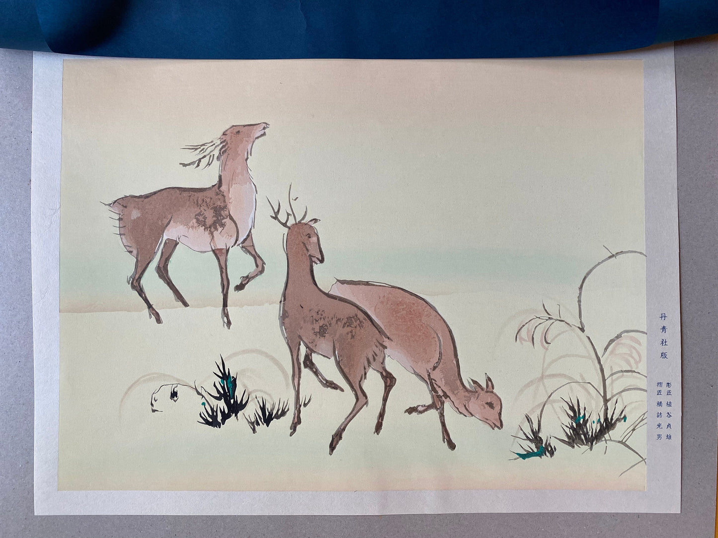 Japanese woodblock print, Tawaraya Sodatsu, Large size. Rimpa.