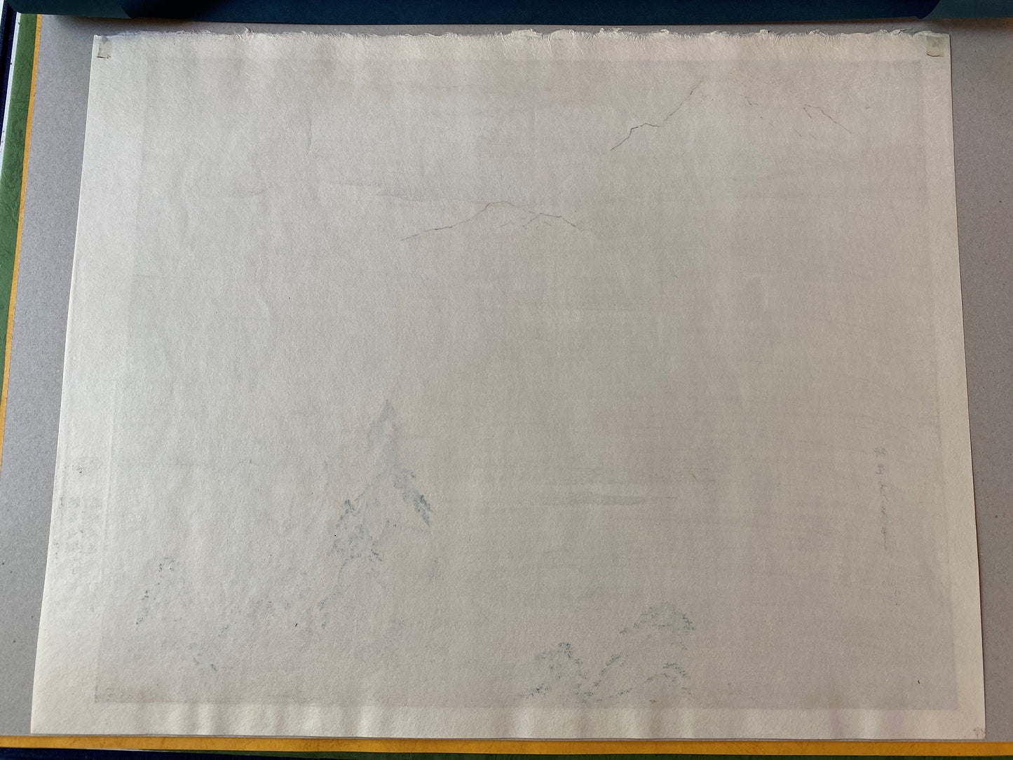 Japanese woodblock print, Kano Hogai, Large size.