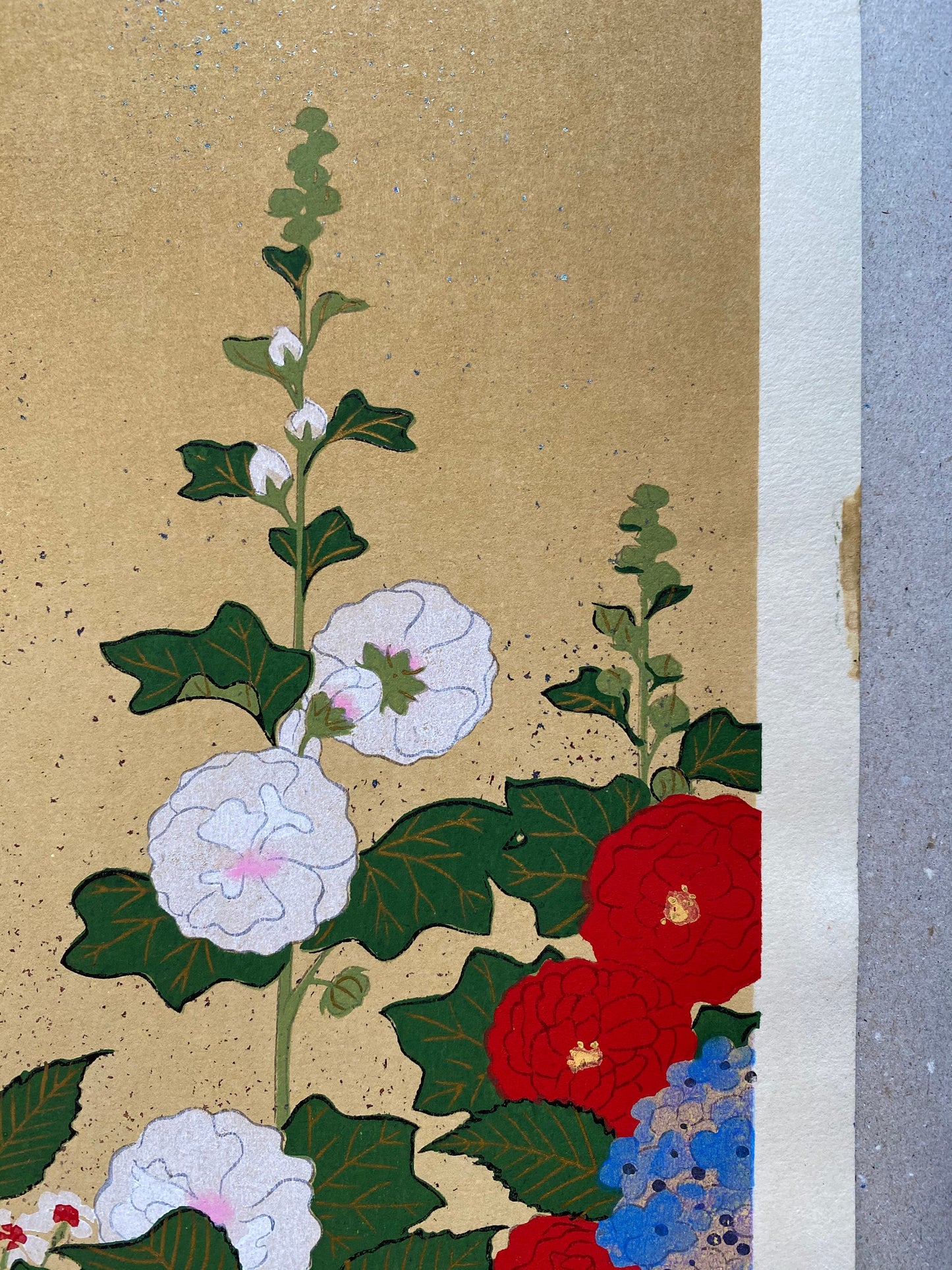 Japanese woodblock print, Sakai Hoitsu, Large size.