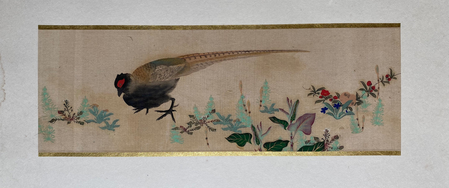 Japanese woodblock print, 1907, Sakai Hohitsu, Flowers and Birds of the Four Seasons 4