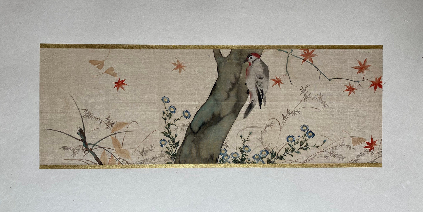 Japanese woodblock print, 1907, Sakai Hohitsu, Flowers and Birds of the Four Seasons 2