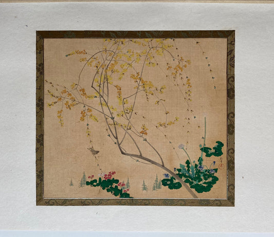 Japanese woodblock print, 1907, Sakai Hohitsu, Flowers and Birds 2