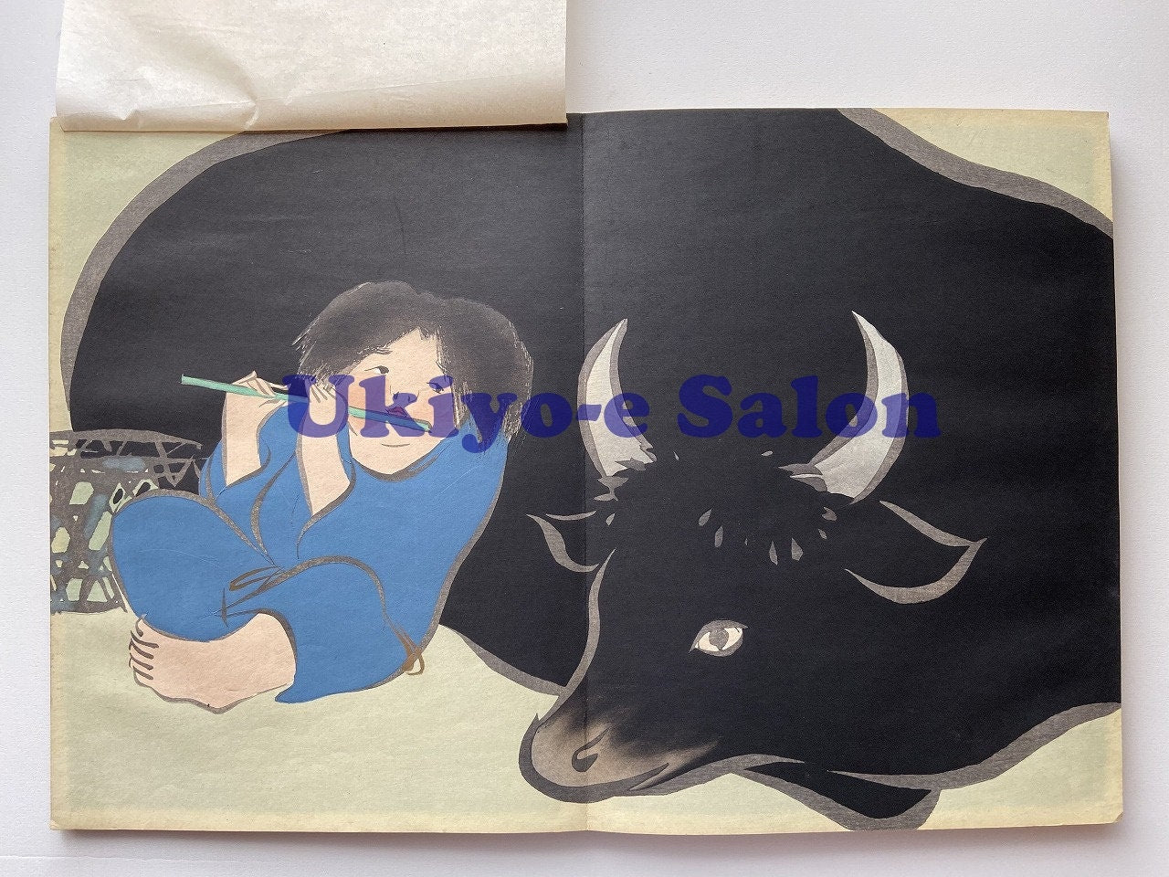 Japanese  woodcut design book, 1909, Kamisaka Sekka, "World of Things (Momoyogusa)", 2 volumes.