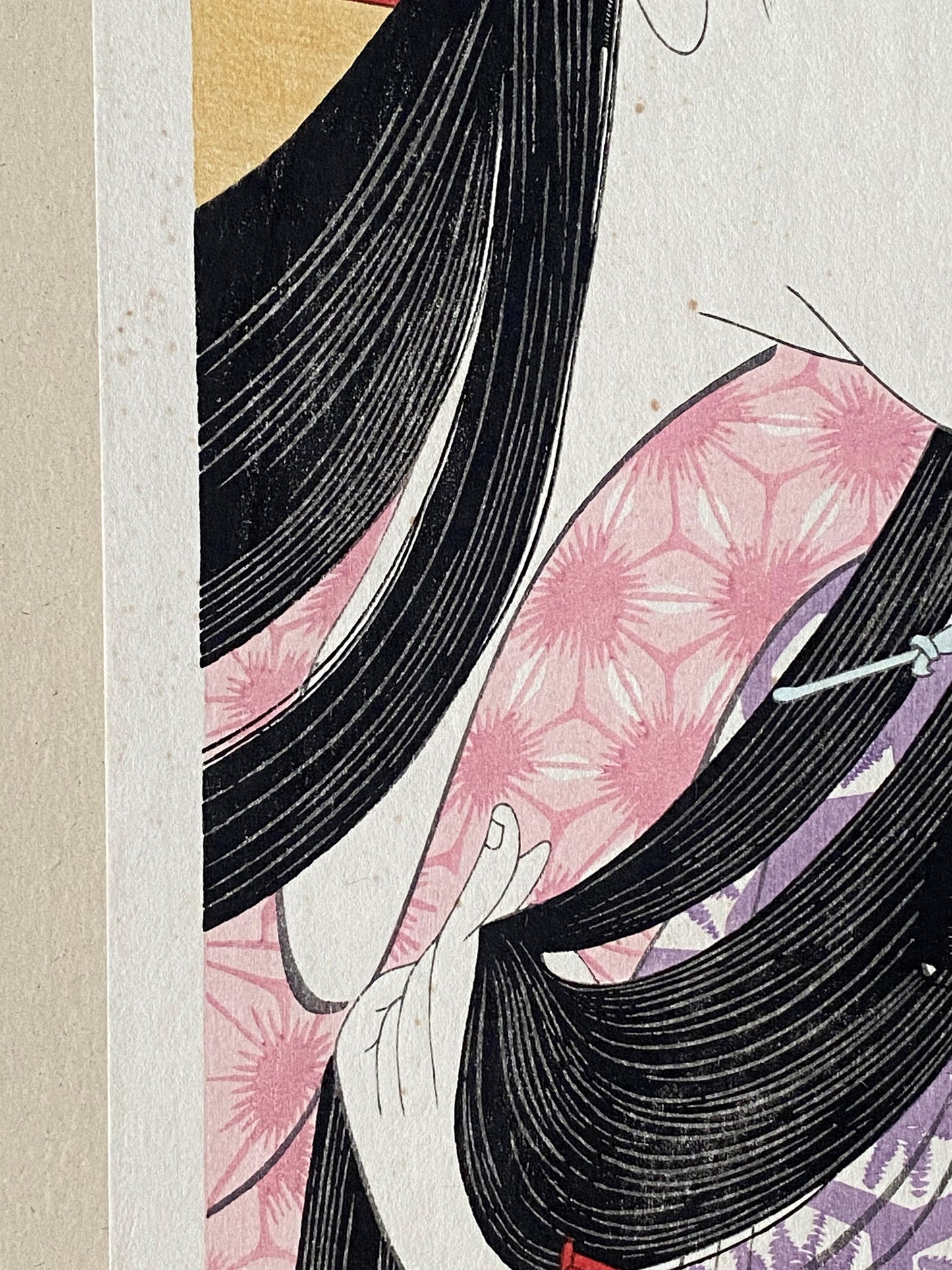 Japanese Ukiyoe, woodcut print, Hokusai, "Ground Cherry"