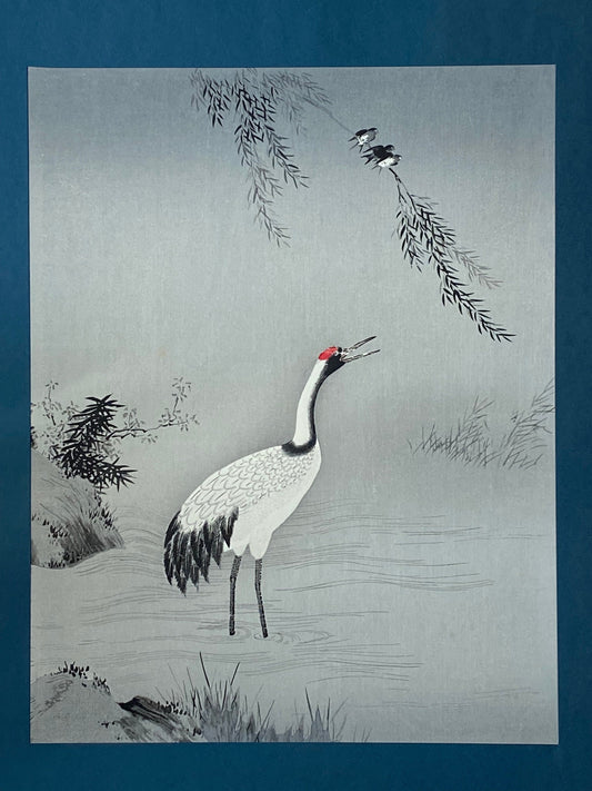 1983, Large size, Kano Motonobu, Flower and Bird