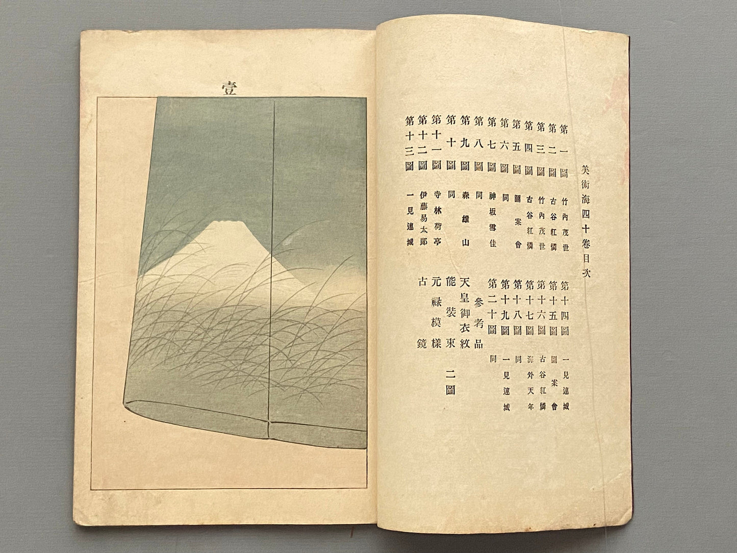 Japanese woodblock print, Bijutsukai #40, Meiji-era, Kyoto Design Book