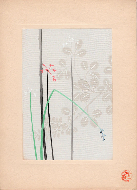 Japanese antique woodblock print, Design, Japanese antique woodblock print, Design, 1933, Kimono Design.