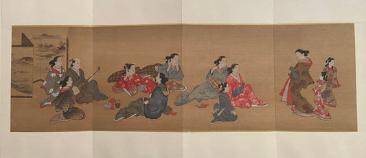 Japanese antique Ukiyoe, woodcut print, 1906, Japanese antique woodblock print, Miyagawa Choshun, from Ukiyoe-ha-gashu.
