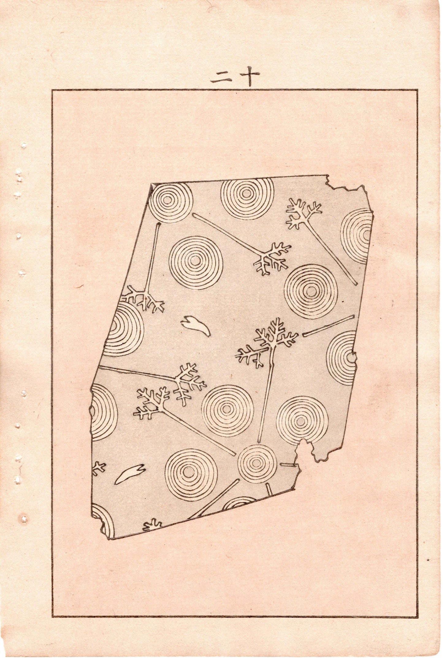 Japanese Antique Original Woodcut Print, Japanese design, Around 1900, Bijutsukai 4, Antique Japanese print, Kimono Design.