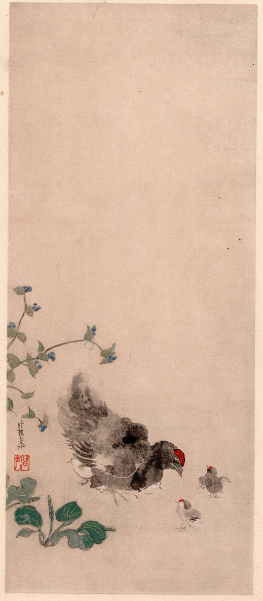 Japanese woodblock print, 1904, Ogata Korin