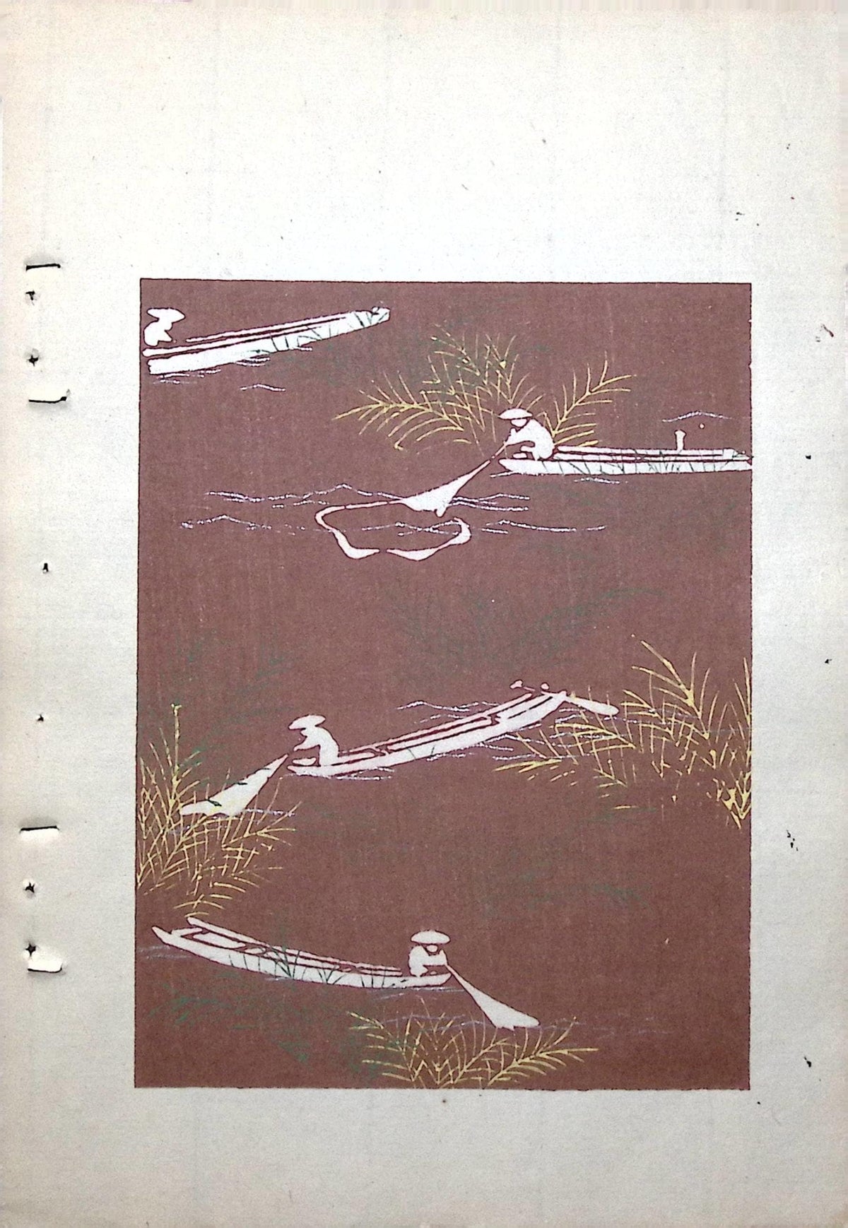 Japanese Antique Original Woodcut Print, Around 1900, Bijutsukai 8