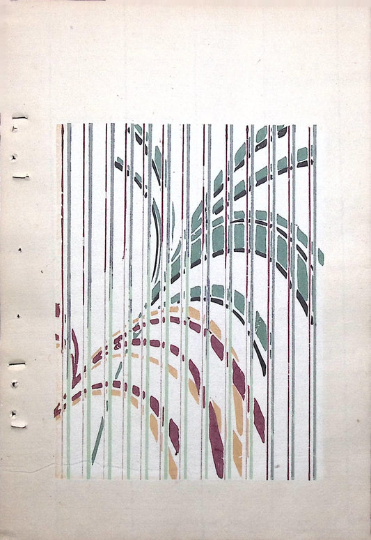 Japanese Antique Original Woodcut Print, Around 1900, Bijutsukai 8