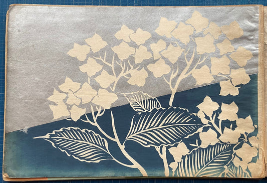 Japanese design, antique, woodcut print, 1903, Kamisaka Sekka, Chikusa.