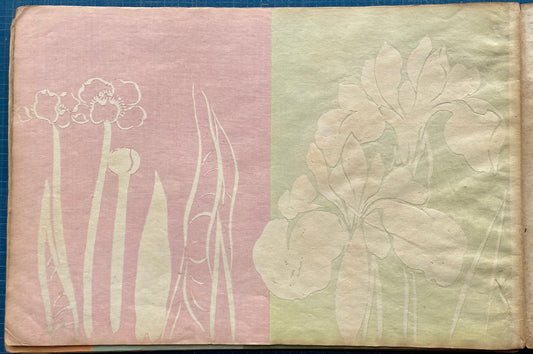 Japanese design, antique, woodcut print, 1903, Kamisaka Sekka, Chikusa.