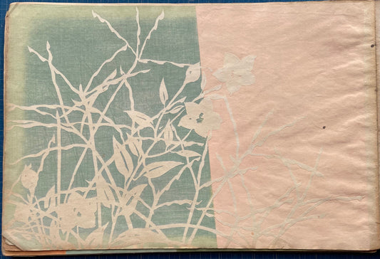 Japanese design, antique, woodcut print, 1903, Kamisaka Sekka, Chikusa.