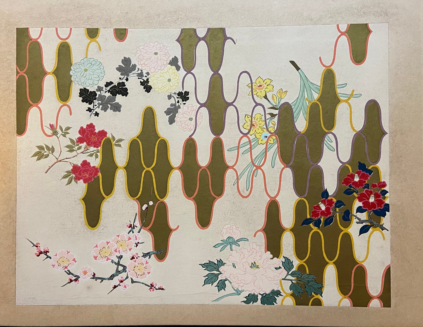 Japanese woodblock print, 1936, Arashino Shusui, Kano, The essential pictures of Kano School.