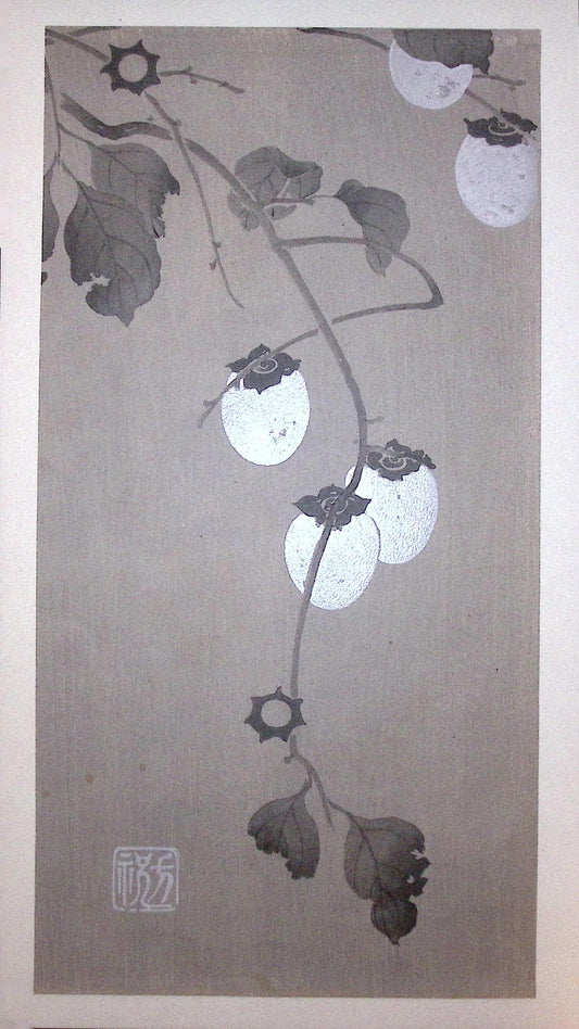 Japanese design, antique, woodcut print, Rimpa.