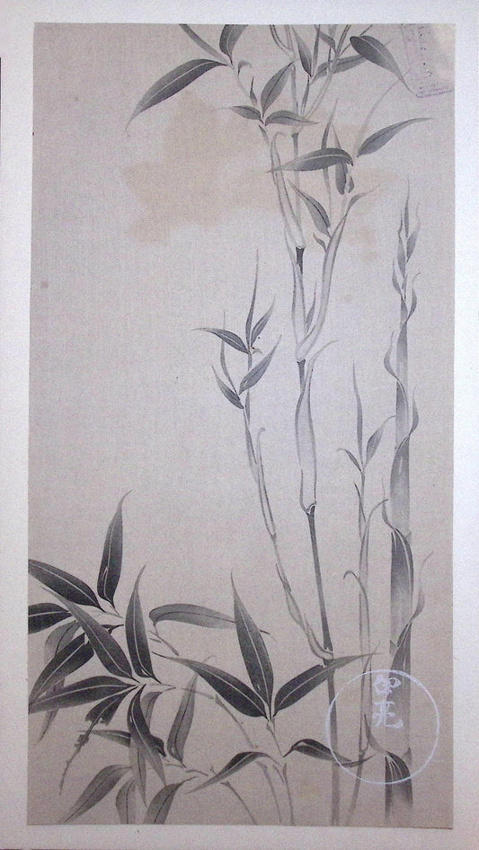 Japanese design, antique, woodcut print, Rimpa.
