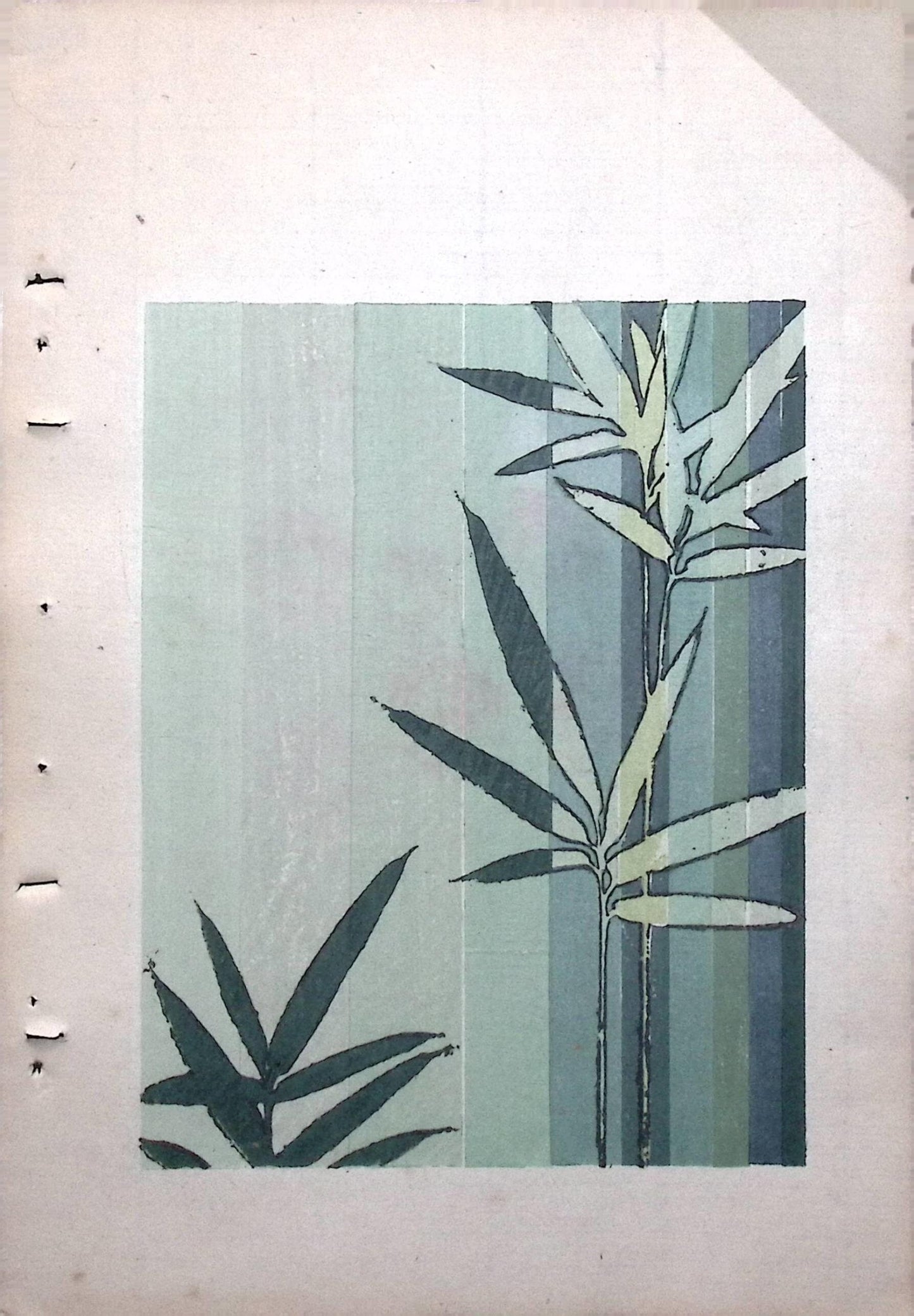 Japanese Antique Original Woodcut Print, Japanese design, Around 1900, Bijutsukai 8, Antique Japanese print, Kimono Design.