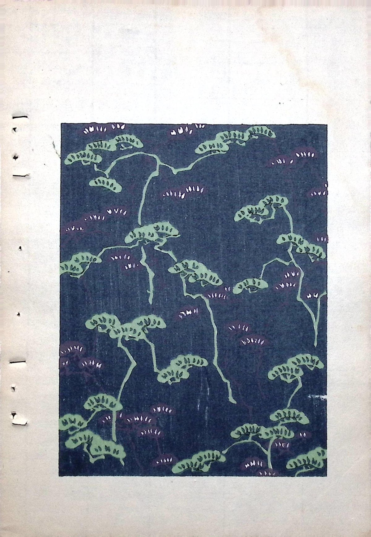Japanese Antique Original Woodcut Print, Around 1900, Bijutsukai 8