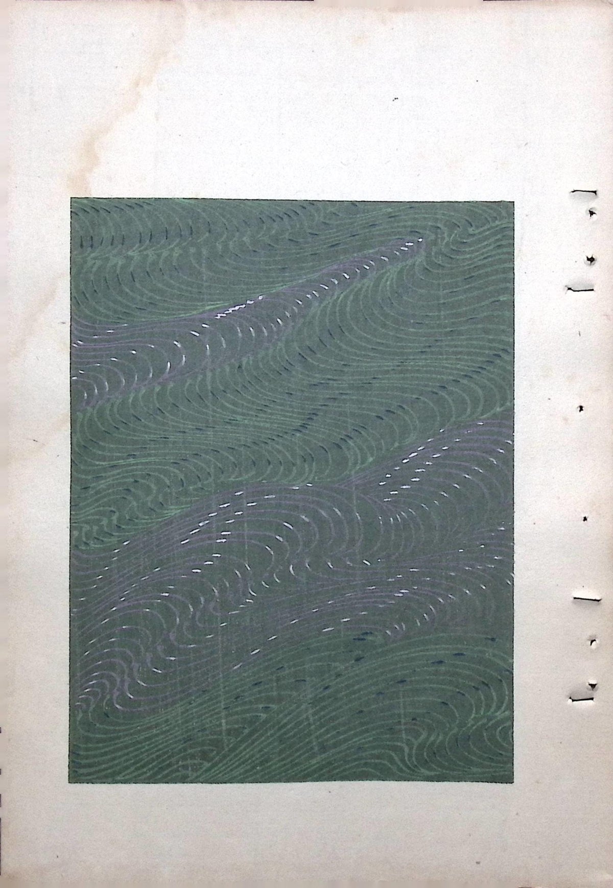 Japanese Antique Original Woodcut Print, Around 1900, Bijutsukai 8