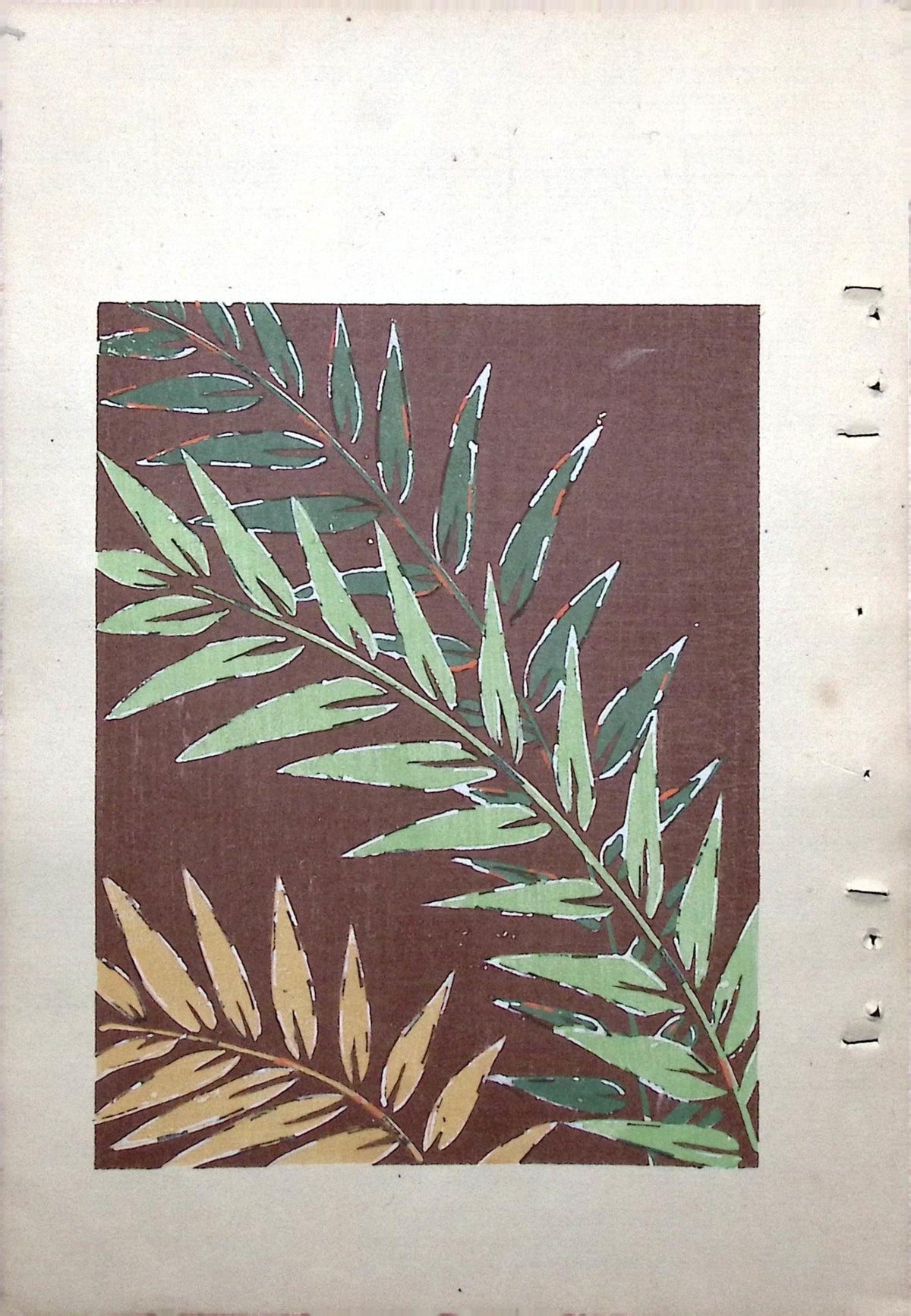 Japanese Antique Original Woodcut Print, Around 1900, Bijutsukai 8