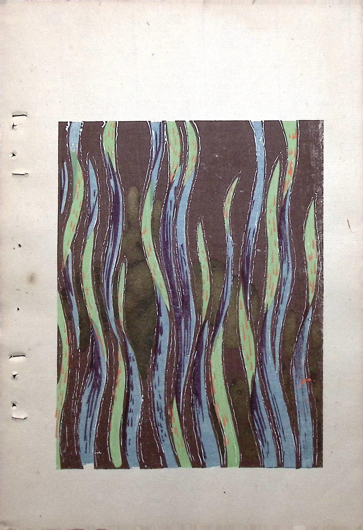 Japanese Antique Original Woodcut Print, Around 1900, Bijutsukai 8