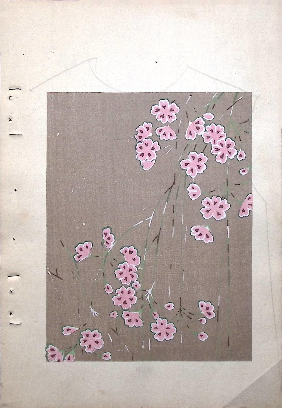 Japanese Antique Original Woodcut Print, Around 1900, Bijutsukai 8