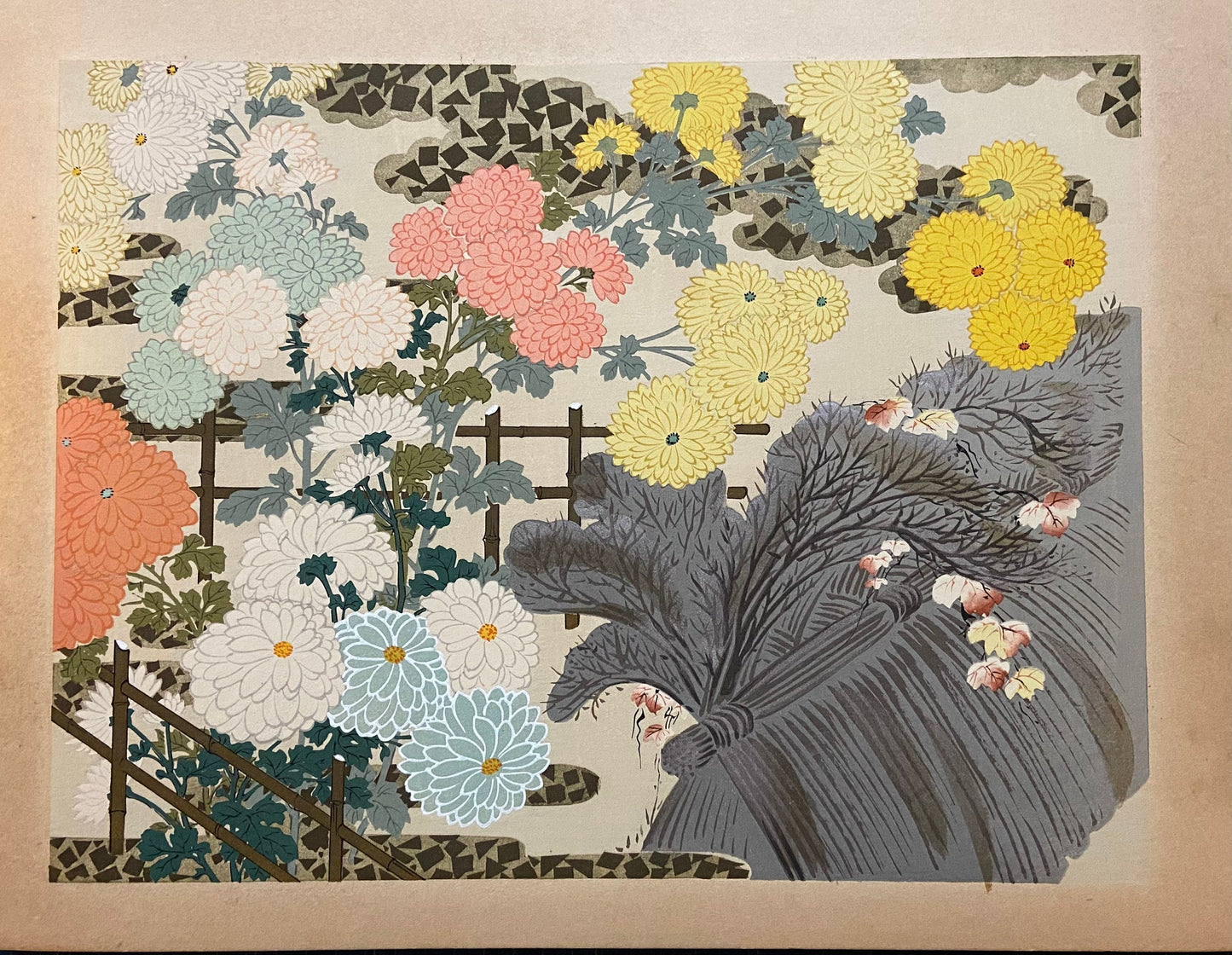 Japanese woodblock print, 1936, Arashino Shusui, Kano, The essential pictures of Kano School.