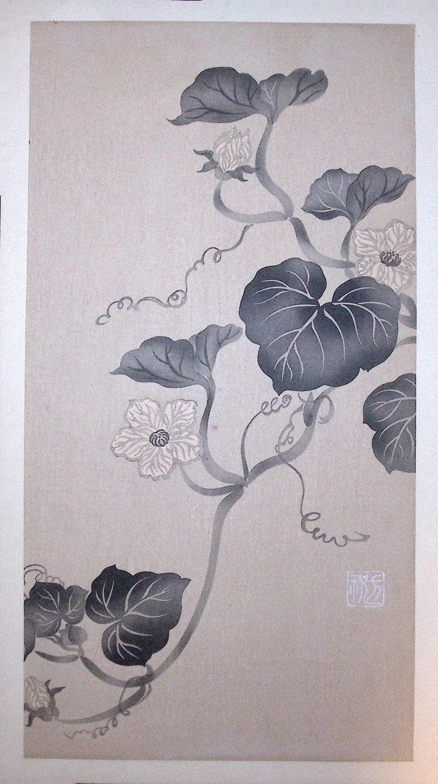 Japanese design, antique, woodcut print, Rimpa.