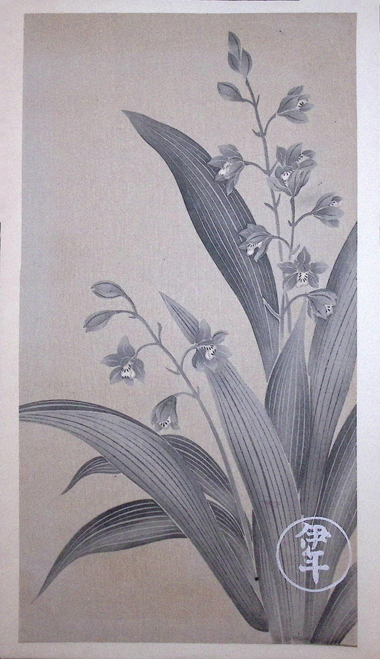 Japanese design, antique, woodcut print, Rimpa.