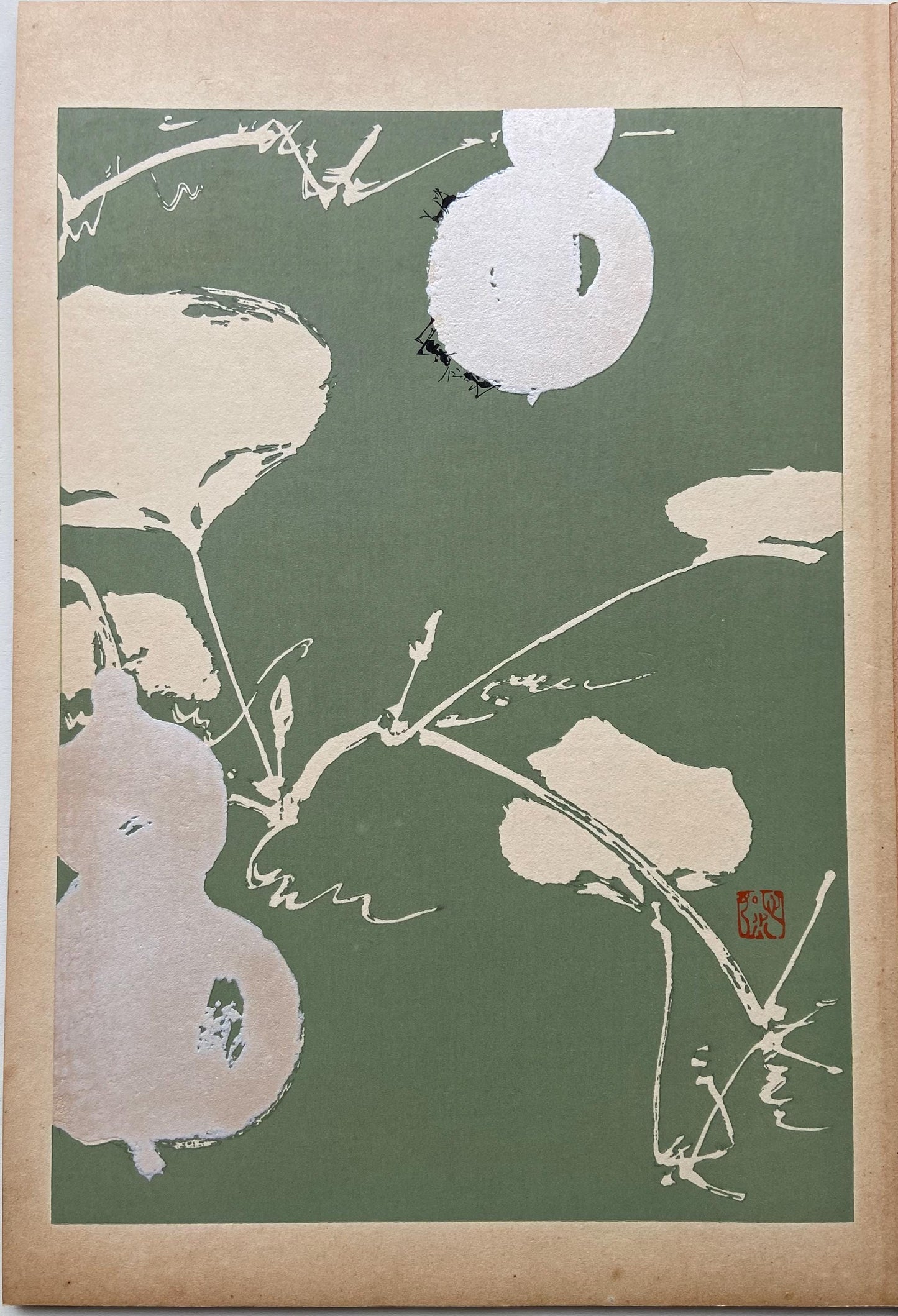 Japanese design, antique, woodcut print, 1934, Honda Bansui, "Tansai-Gafu".