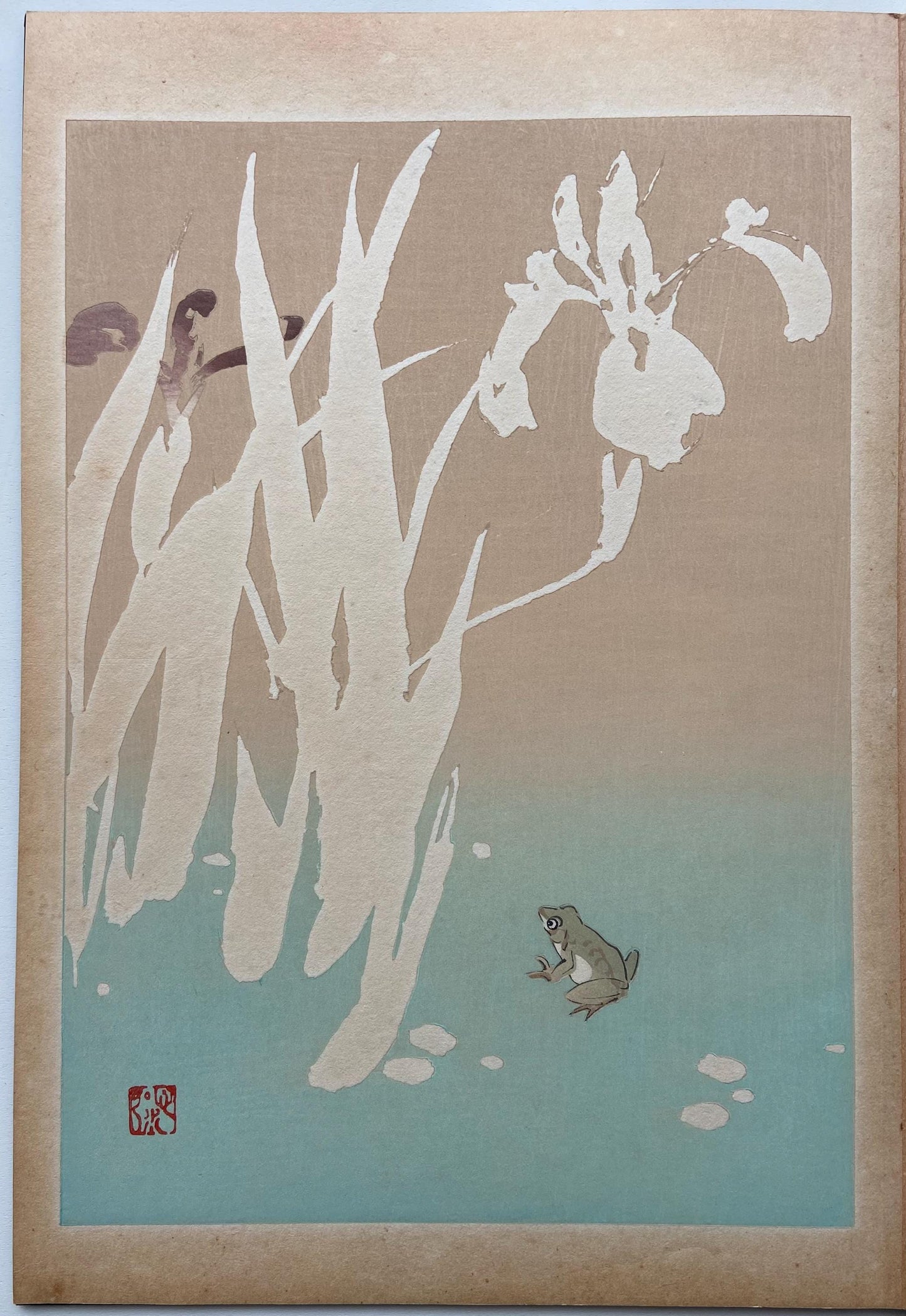 Japanese design, antique, woodcut print, 1934, Honda Bansui, "Tansai-Gafu".