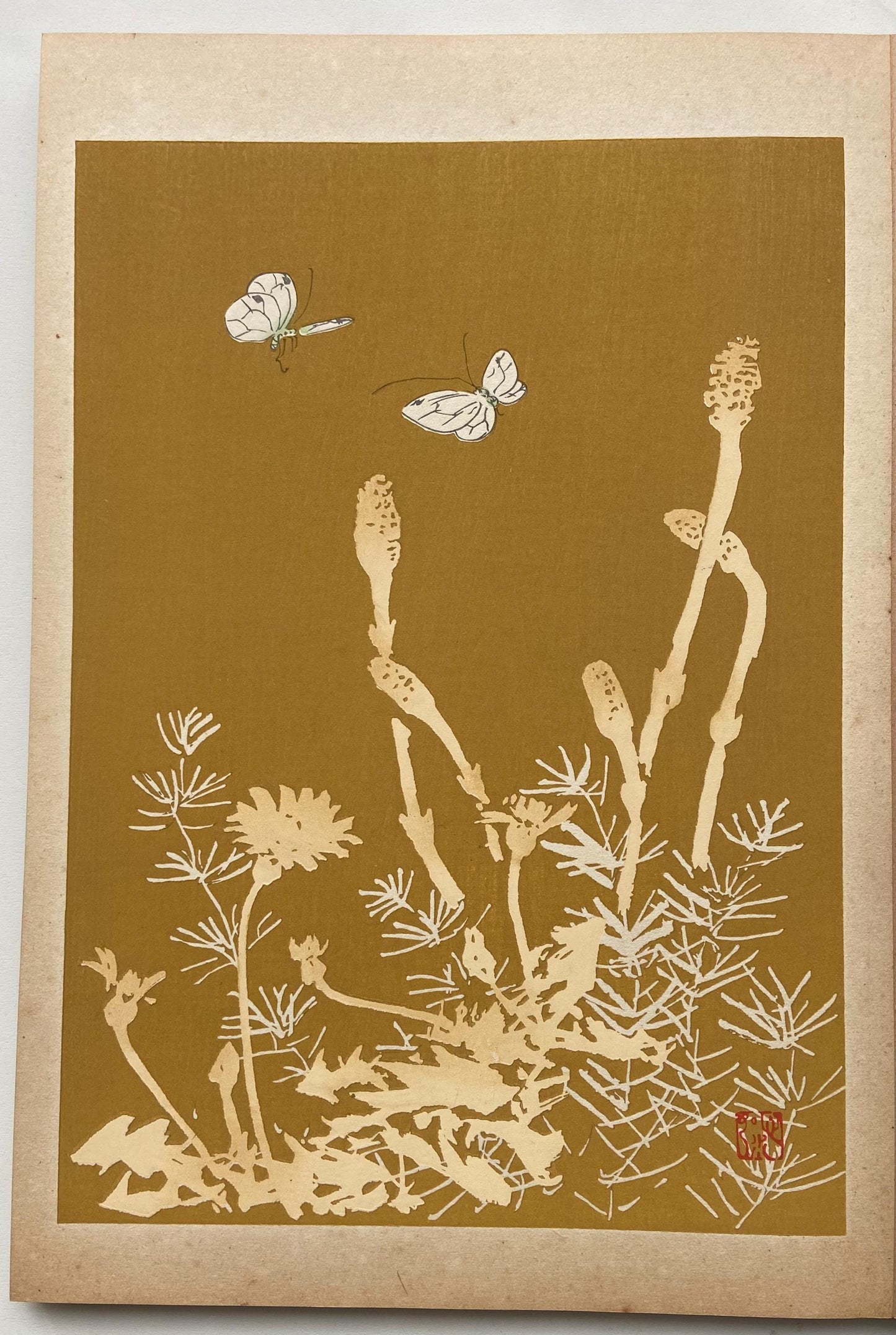 Japanese design, antique, woodcut print, 1934, Honda Bansui, "Tansai-Gafu".