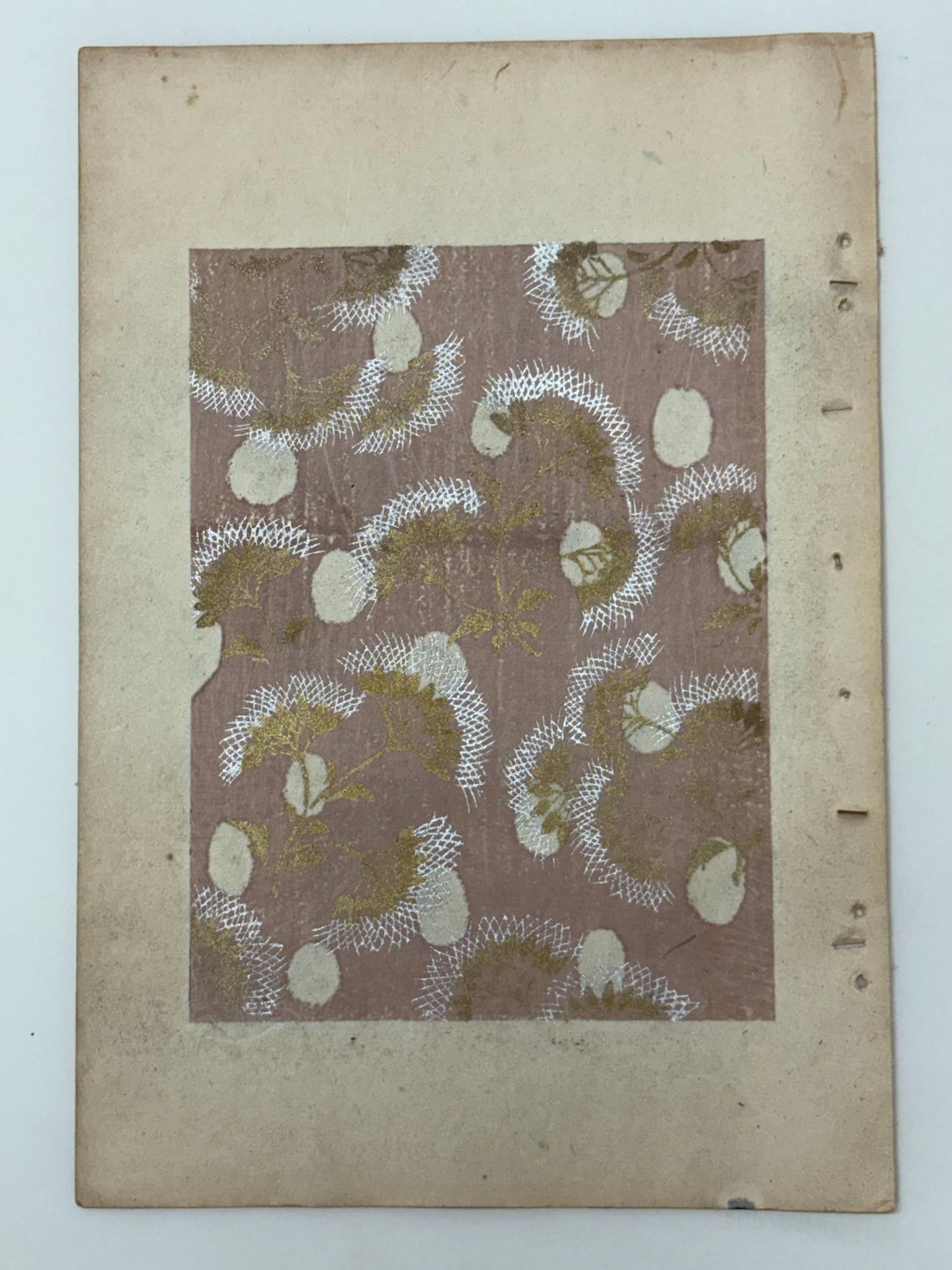 Japanese Antique Original Woodcut Print, Japanese design, Around 1900, Shin-Bijutsukai 11, Antique Japanese print, Kimono Design.