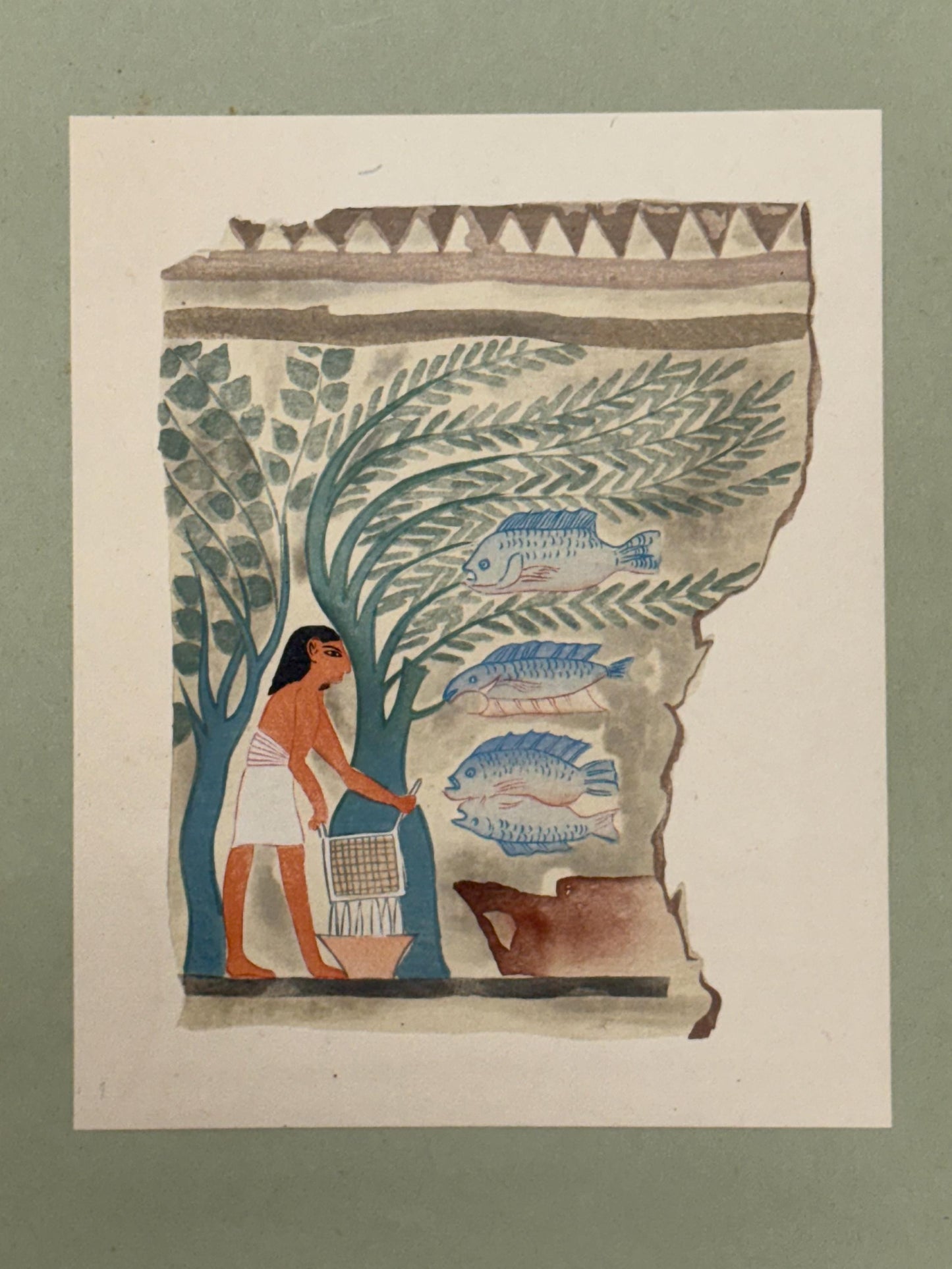 Japanese antique woodblock print, Design, 1929, Modern Egyptian style 4
