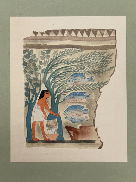 Japanese antique woodblock print, Design, 1929, Modern Egyptian style 4