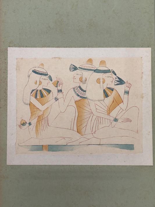 Japanese antique woodblock print, Design, 1929, Modern Egyptian style 5