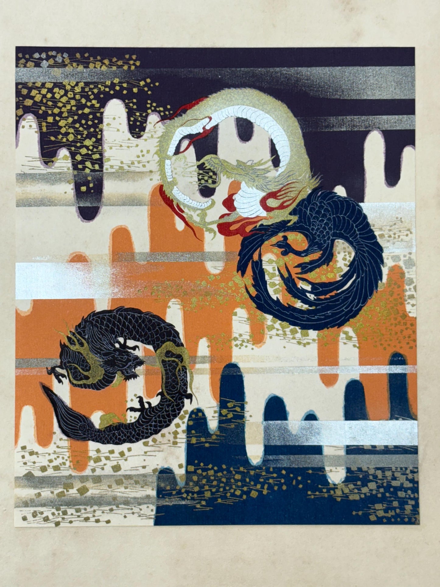 Japanese woodcut design book, 1936, Ueno Tameji, "Tsurezuregusa(Essays in Idleness)", vol.2.