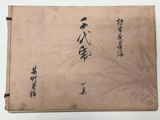 Japanese antique woodcut design book, 1925, Kano Syuho, "Chiyogami", vol.1