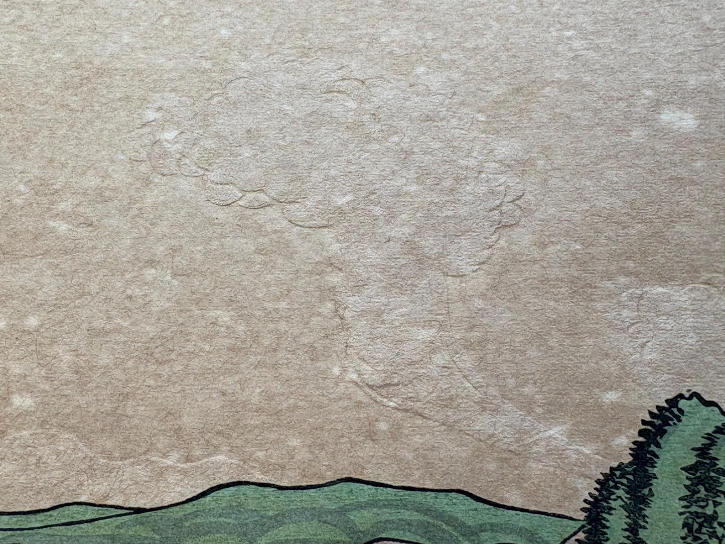 Japanese Ukiyoe, woodcut print, Ryûryûkyo Shinsai, "Evening glow at Seta"