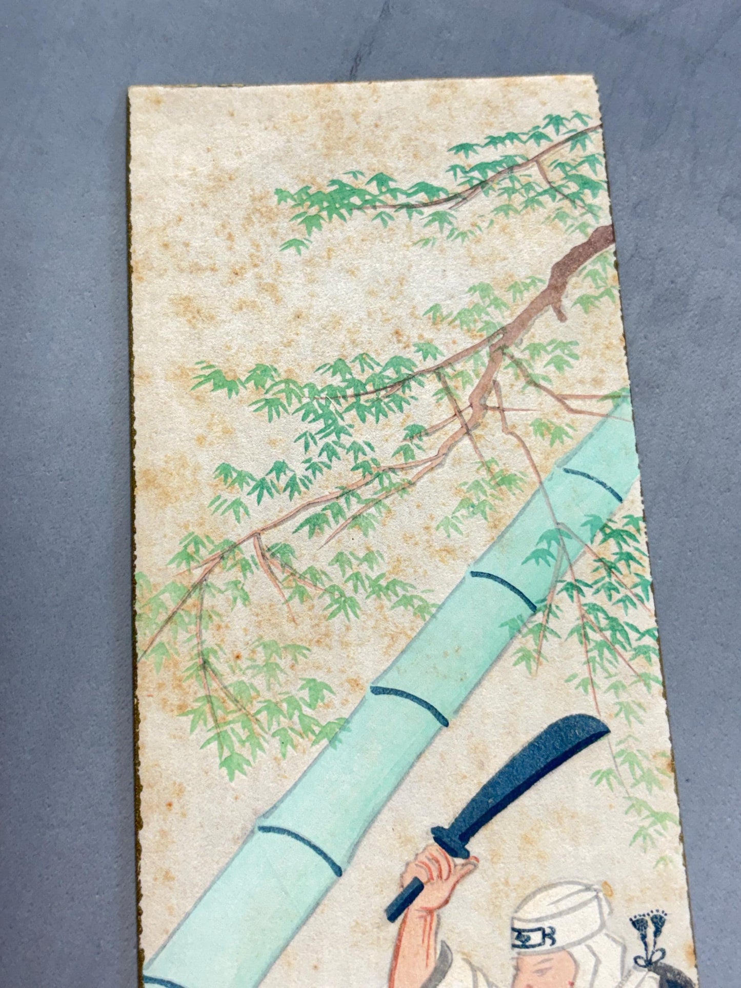 Japanese Ukiyoe, Shin-Hanga, Woodblock print, Tokuriki Tomikichiro, "Bamboo Cutting Festival at Kurama".