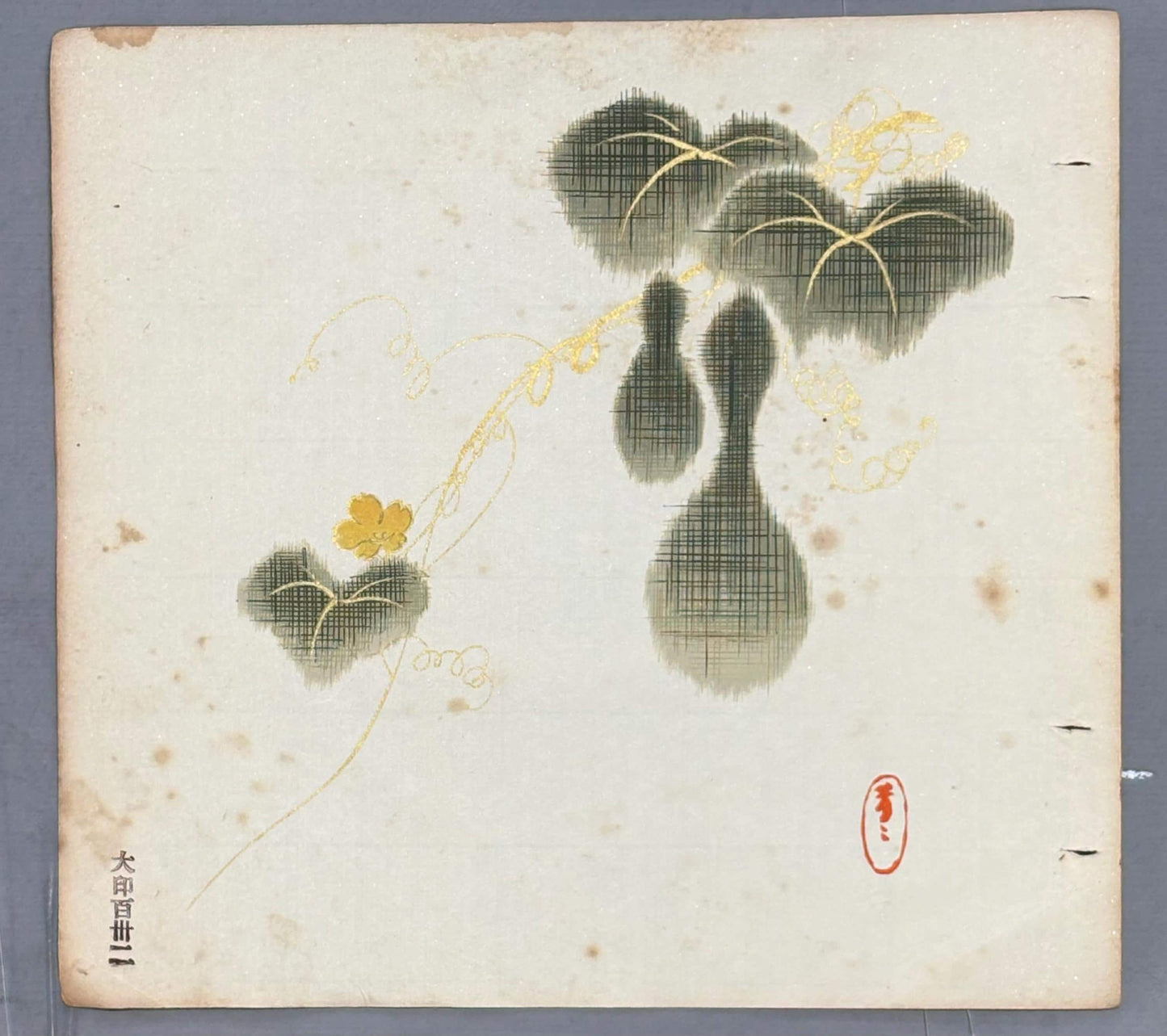 Japanese antique design, lithographic print, around a hundred years ago.