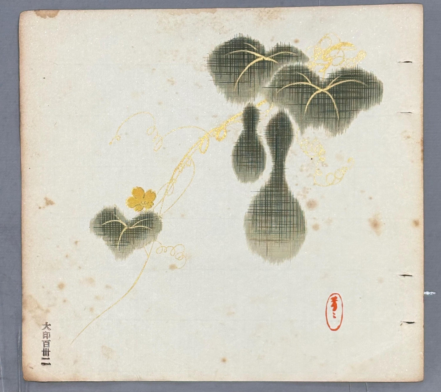 Japanese antique design, lithographic print, around a hundred years ago.